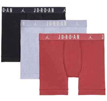 Boksarice Jordan Jordan Flight Cotton Core 3-Pack Boxer Shorts Rdeča | jm0622-x69, 2