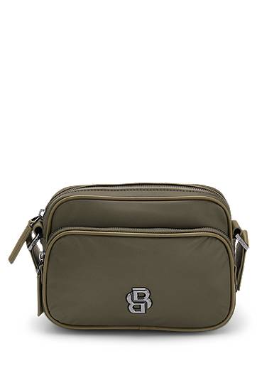 Torbica BOSS SELECTED BY SHOHEI OHTANI Crossbody Bag with Double B Monogram Zelena | 50516790, 0