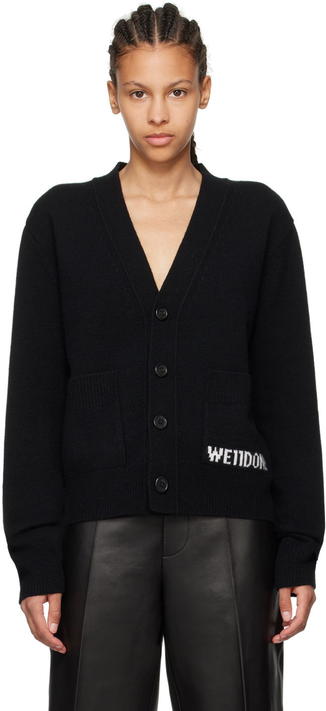Pleteni pulover We11done We11done Patch Pocket Cardigan Črna | WD-KC3-23-621-U-BK, 0