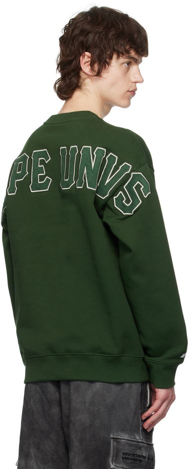 Pulover AAPE by A Bathing Ape AAPE by A Bathing Ape Injection Crewneck Sweatshirt Zelena | AAPSWMC336XXNGRD, 2