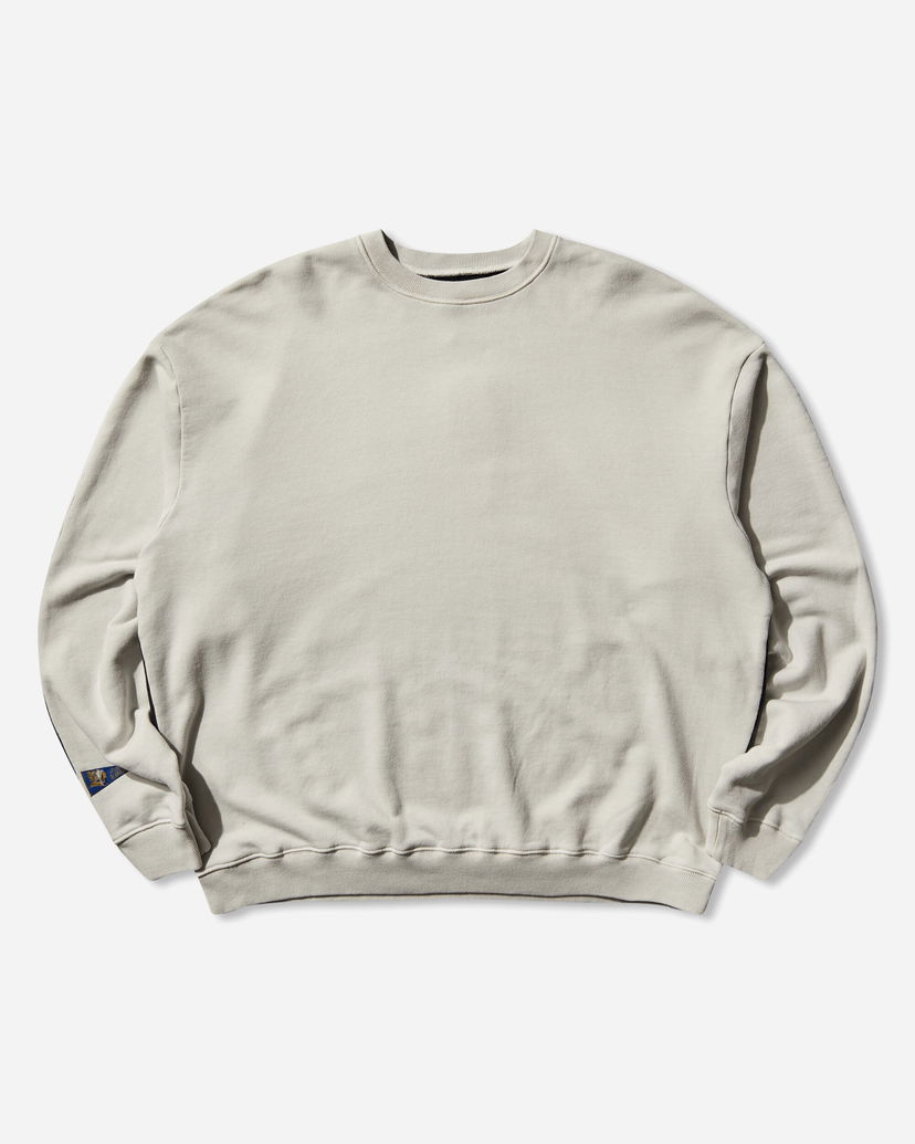 Pulover KAPITAL Sweat Knit 2Tones Remake Big Sweatshirt Bež | EK-1139LCA ECRXBLACK
