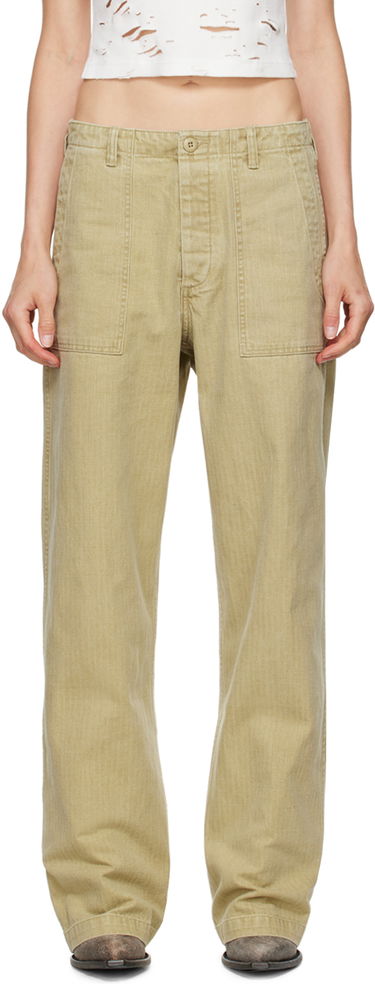 Hlače R13 R13 Wide Leg Trousers Bež | R13WR077-R381B, 0