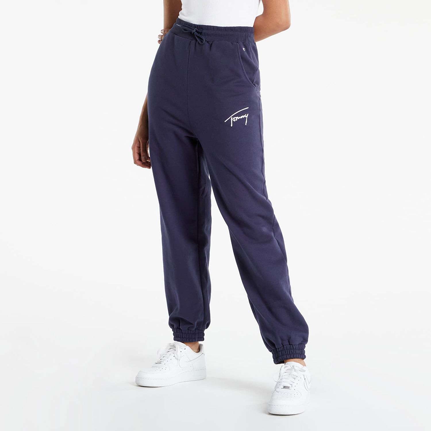 Trenirka Tommy Hilfiger Signature Sweatpants Mornarica | DW0DW11886 C87, 0