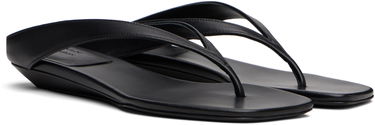 Obleke Loulou de Saison Loulou de Saison Coda Nappa Leather Wedge Sandals Črna | CODA, 3