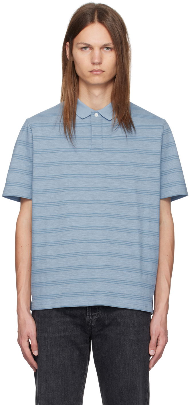 Polo majica Paul Smith PS Paul Smith Stripe Polo Modra | M2R-348Y-N22121-41