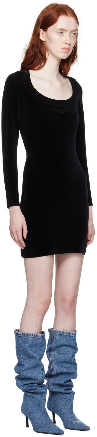 Obleke Alexander Wang Bonded Minidress Črna | 4KC4236001, 1
