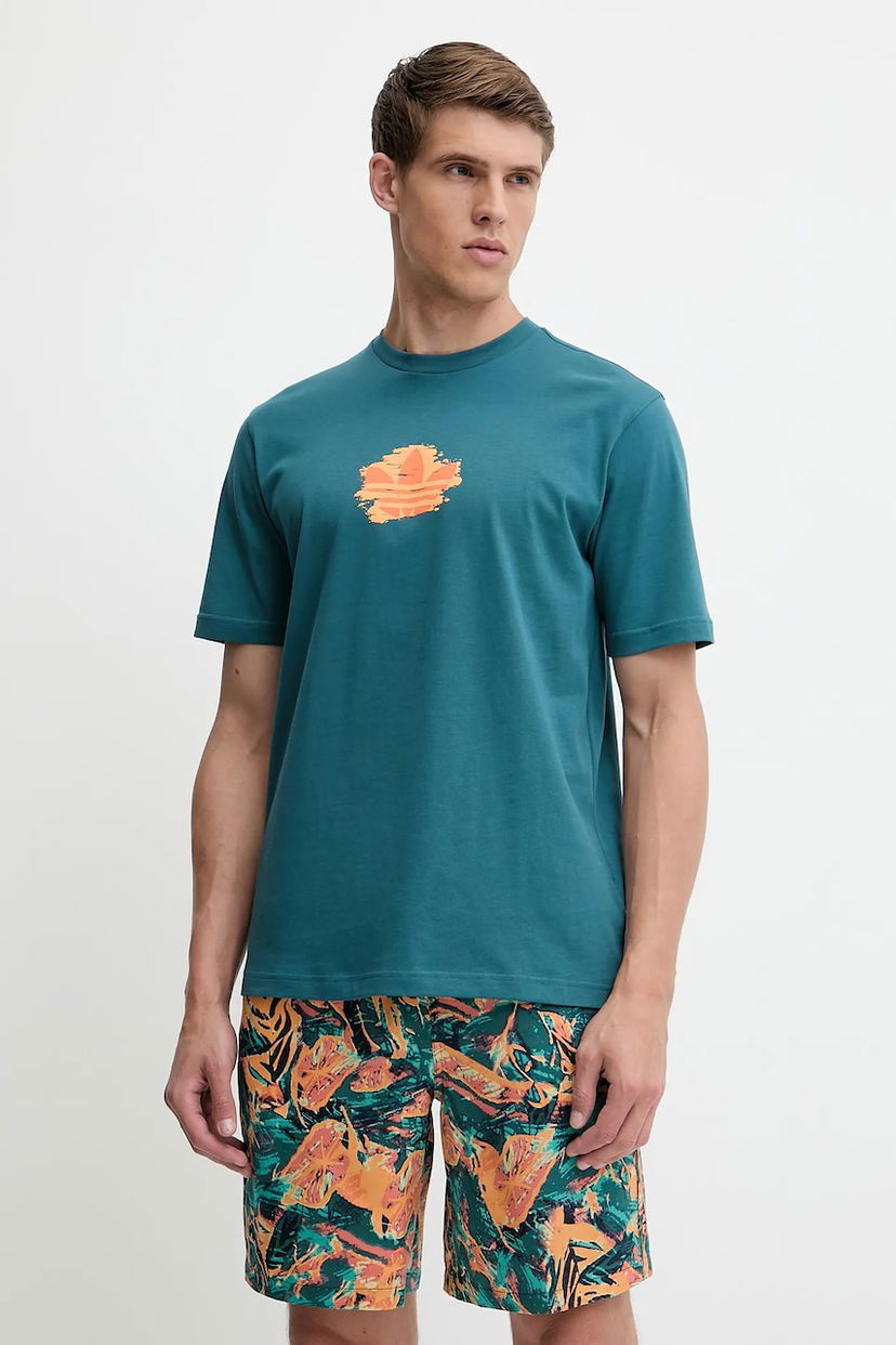 Majica adidas Originals adidas Originals Graphic Tee Turkizna | KC4940