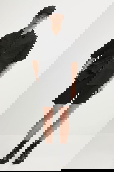 Srajce Represent Clo Relaxed Short Sleeve Cotton Overshirt with Classic Collar Črna | MLM21482.02, 4