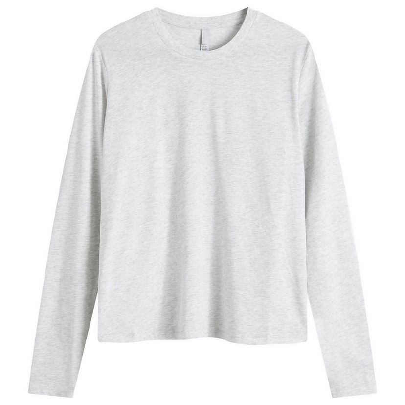 Majica SKIMS Relaxed Long Sleeve T-Shirt Siva | LS-LST-6976W-LHG