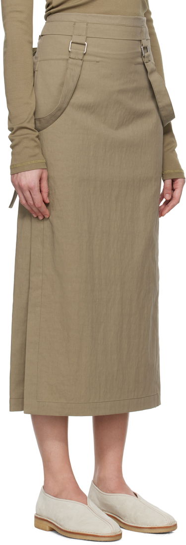 Krila LEMAIRE Lemaire Straps Midi Skirt Rjava | SK1036 LF1228, 1