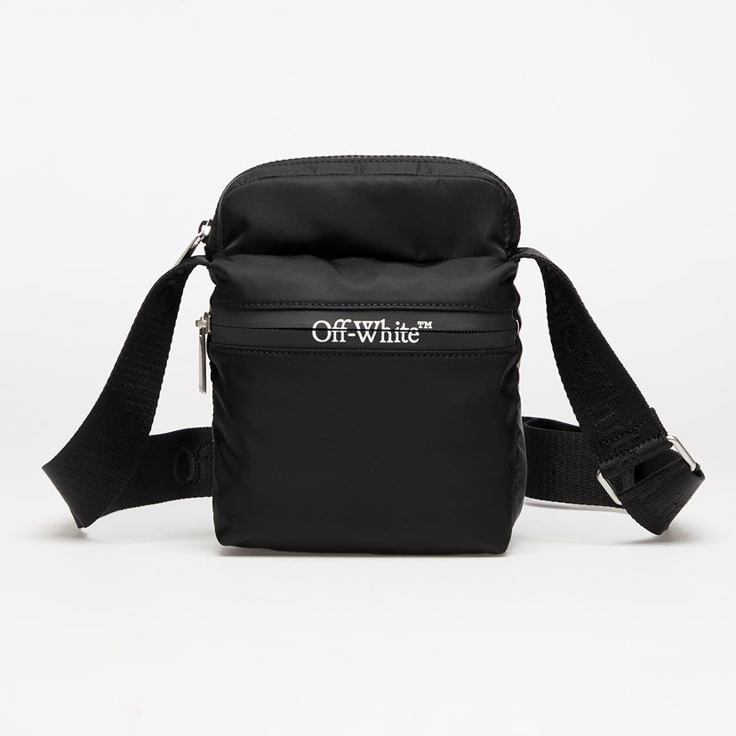 Torba za čez ramo Off-White Black Nylon Crossbody Bag Črna | OMNQ082C99FAB0011000