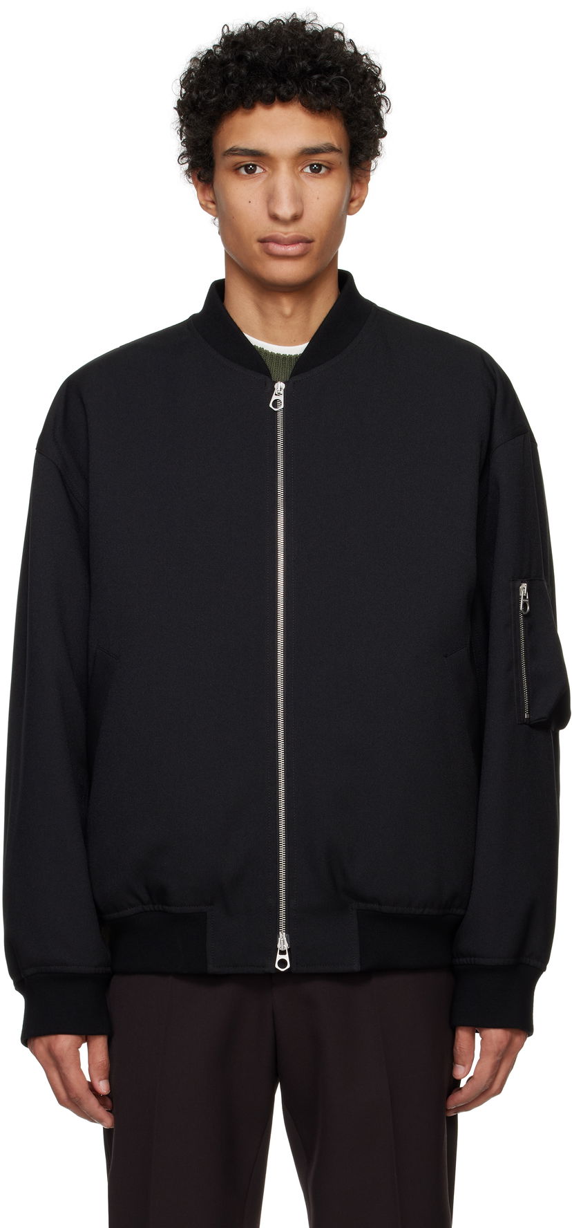 Bomber jakna Jil Sander Jil Sander Padded Bomber Jacket Črna | J22BN0240_J70001