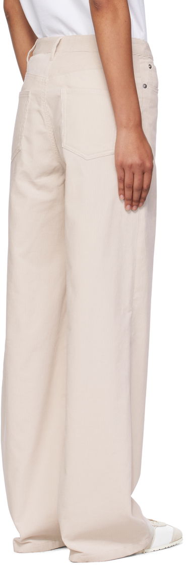 Hlače A.P.C. A.P.C. Elisabeth Wide-Leg Corduroy Trousers Bež | COHHO-F09181, 2