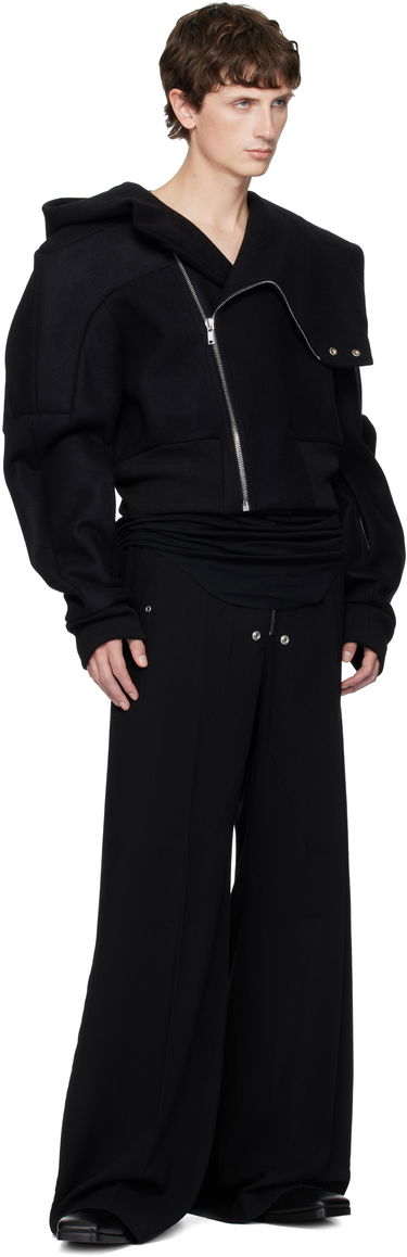 Bomber jakna Rick Owens Rick Owens Concordians Cropped Hooded Flight Bomber Jacket Črna | RU02E1761 WSF, 4