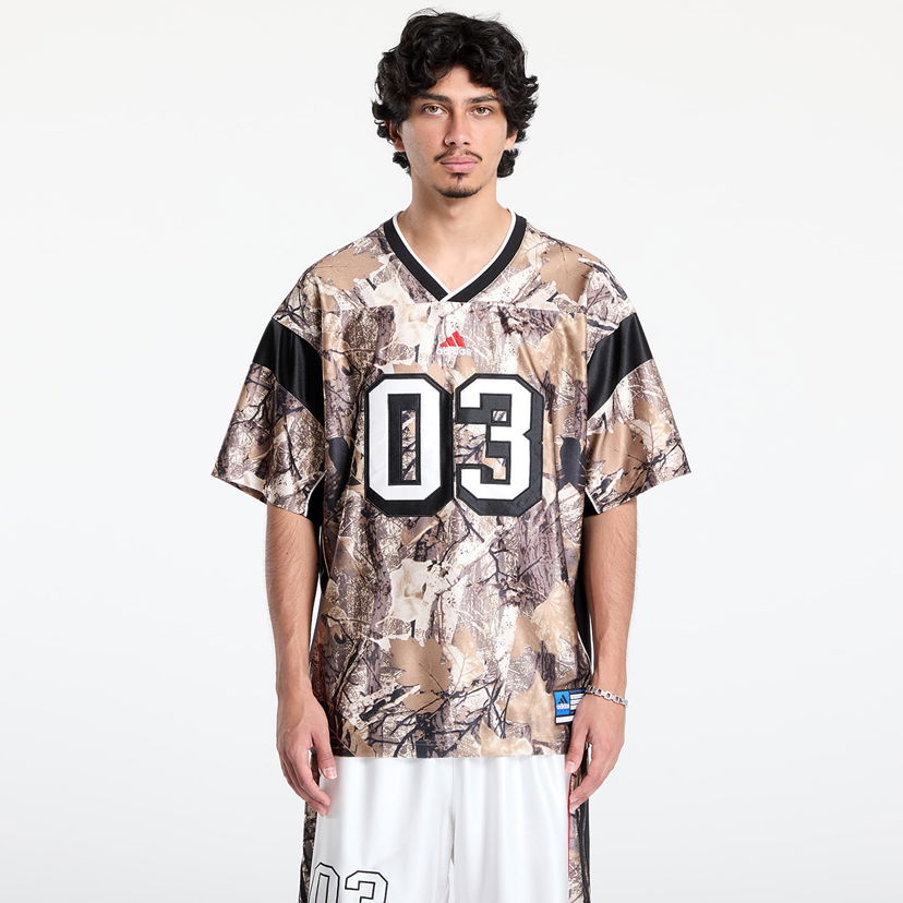 Dres adidas Originals adidas Originals Camo Football Jersey Bež | KD6250