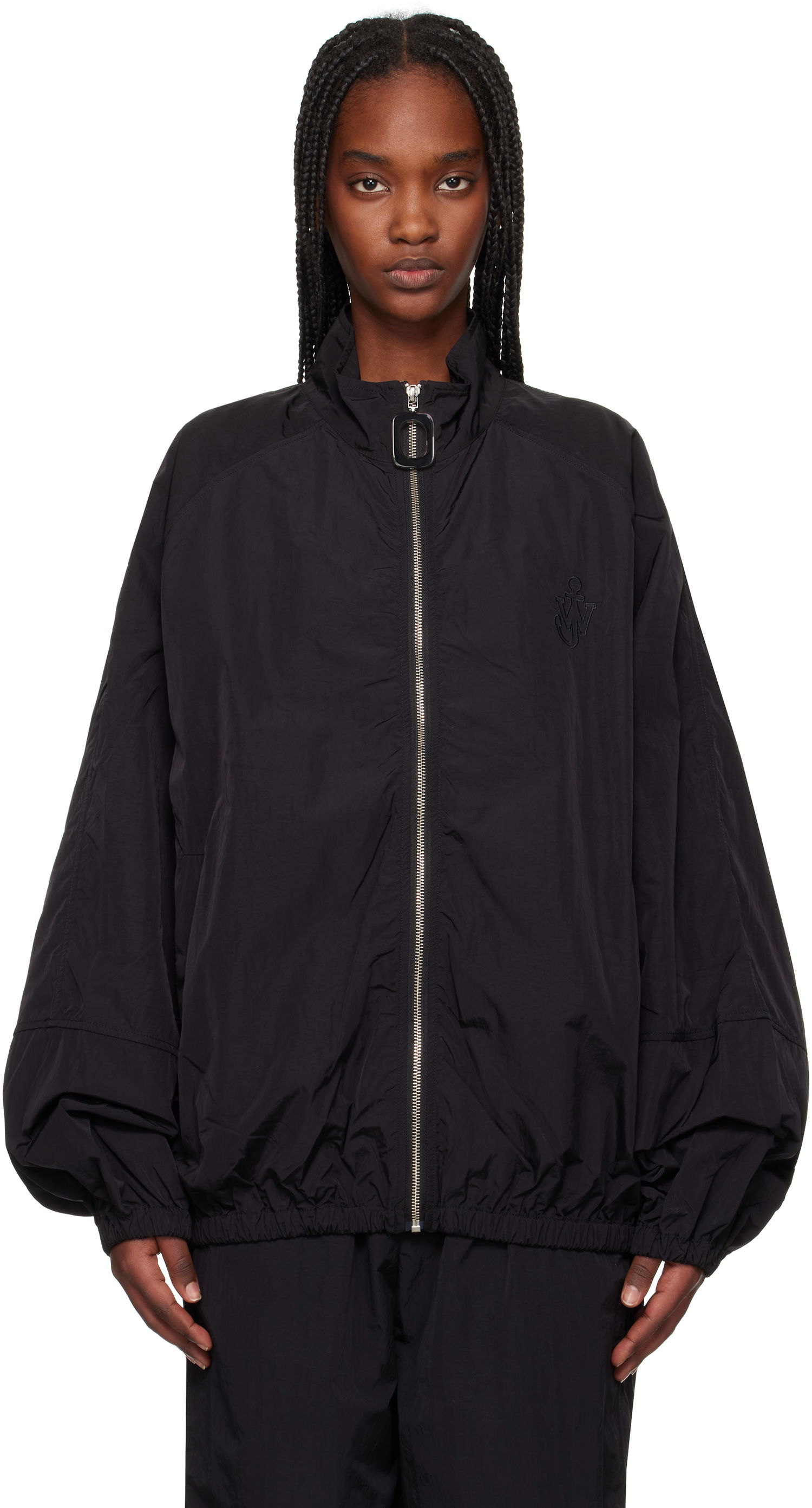 Vetrovka JW Anderson JW Anderson Raglan Sleeve Track Jacket Črna | JK0362-PG1697, 0
