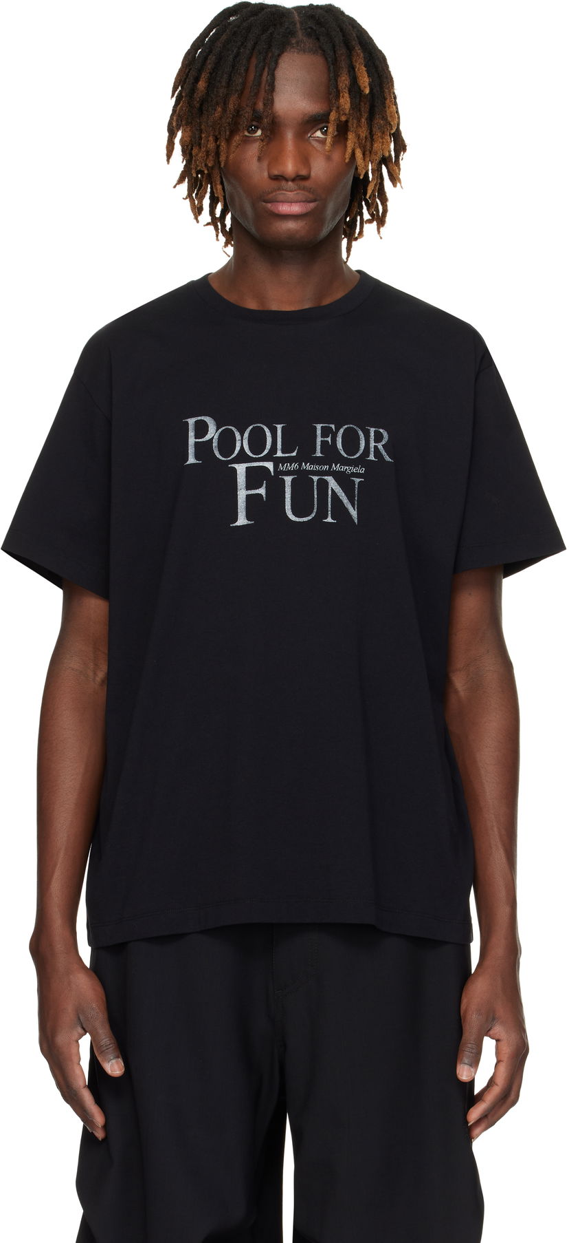 Majica Maison Margiela MM6 Maison Margiela 'Pool For Fun' T-Shirt Črna | SH0GC0044 S24312