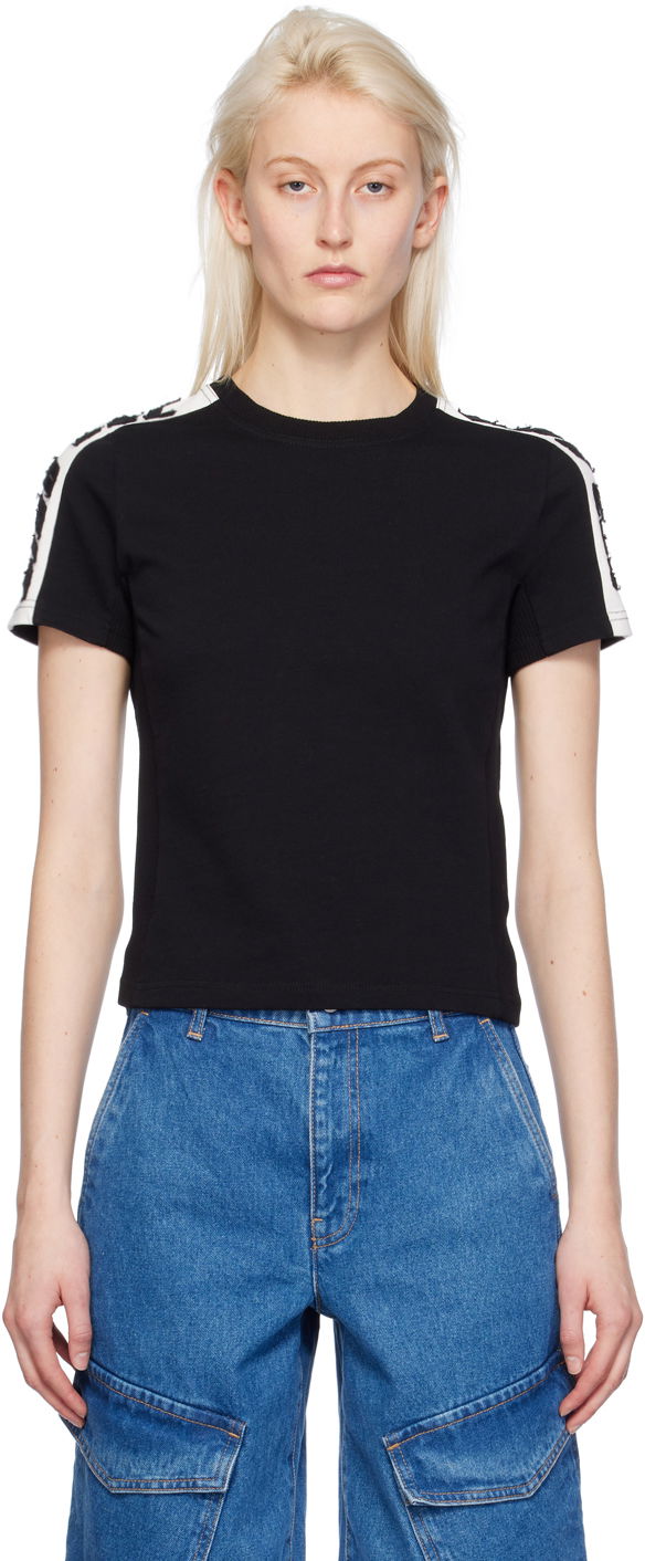 Majica Dion Lee Dion Lee Slim T-Shirt Črna | C3162PS24