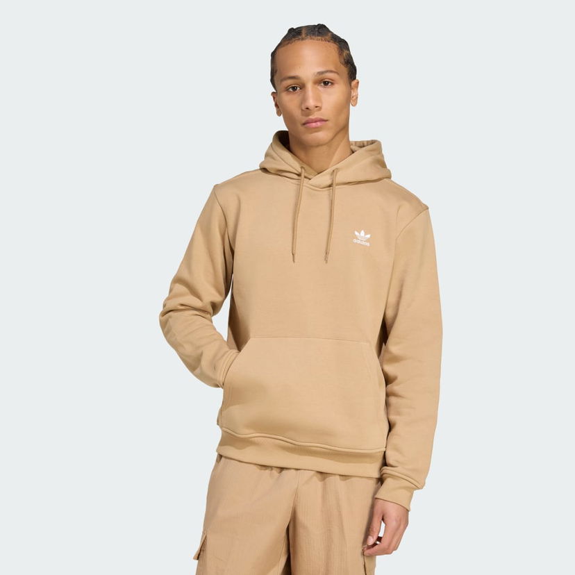 Pulover adidas Performance Trefoil Essentials Hoodie Bež | JW1064