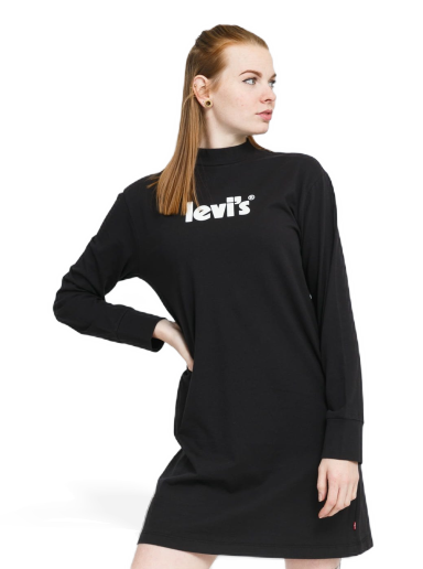 Obleke Levi's LS Graphic Knit Dress Črna | A1773-0001