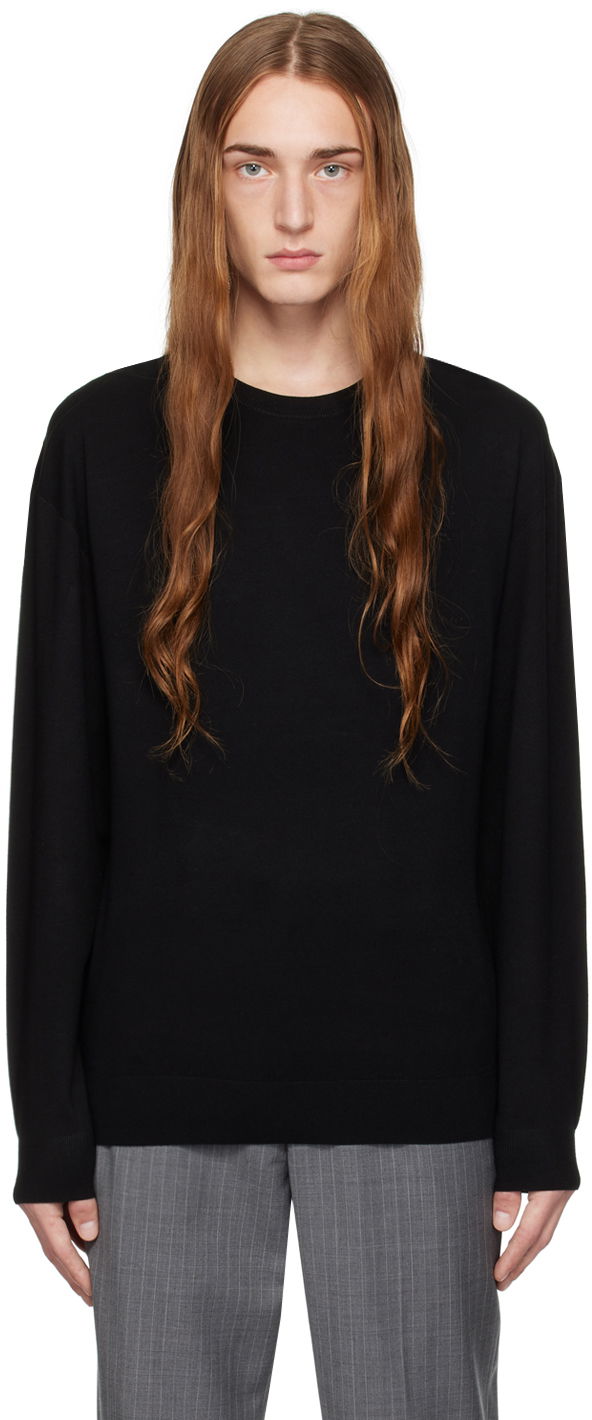 Pleteni pulover Helmut Lang Helmut Lang Seamed Sweater Črna | N09HM705
