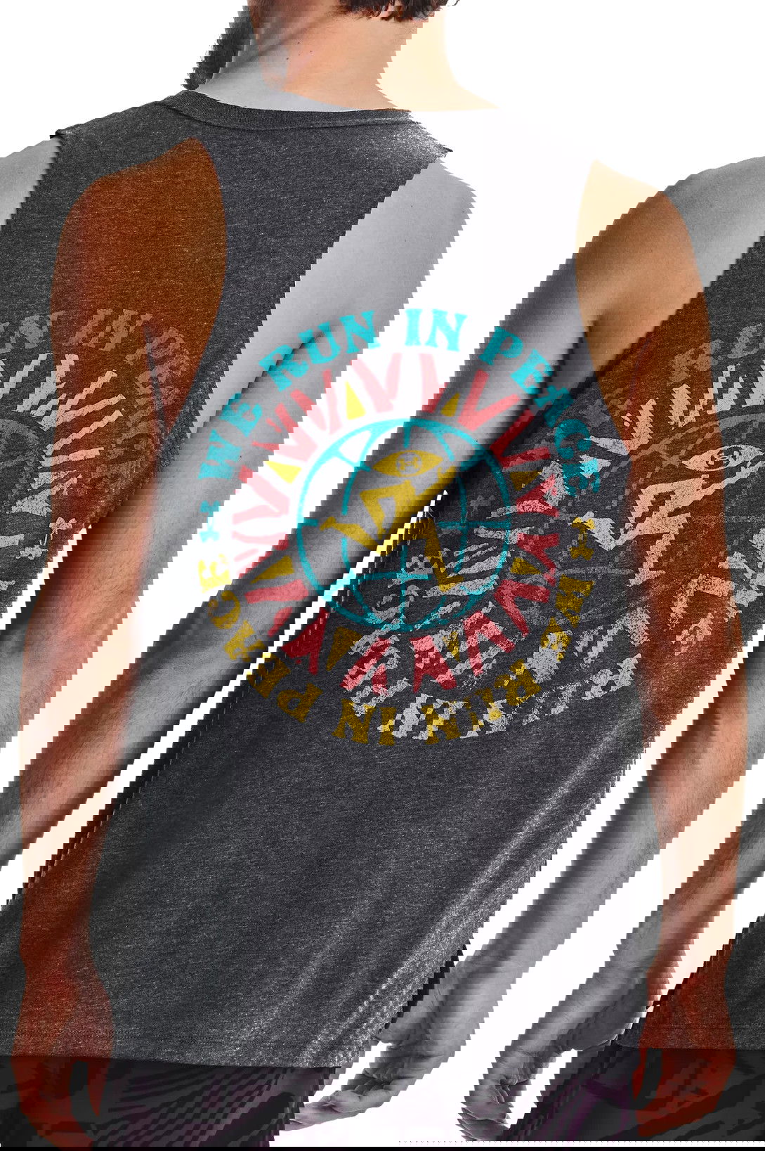 Majica brez rokavov Under Armour Graphic Tank Top We Run in Peace Večbarvna | 1376985-001, 1