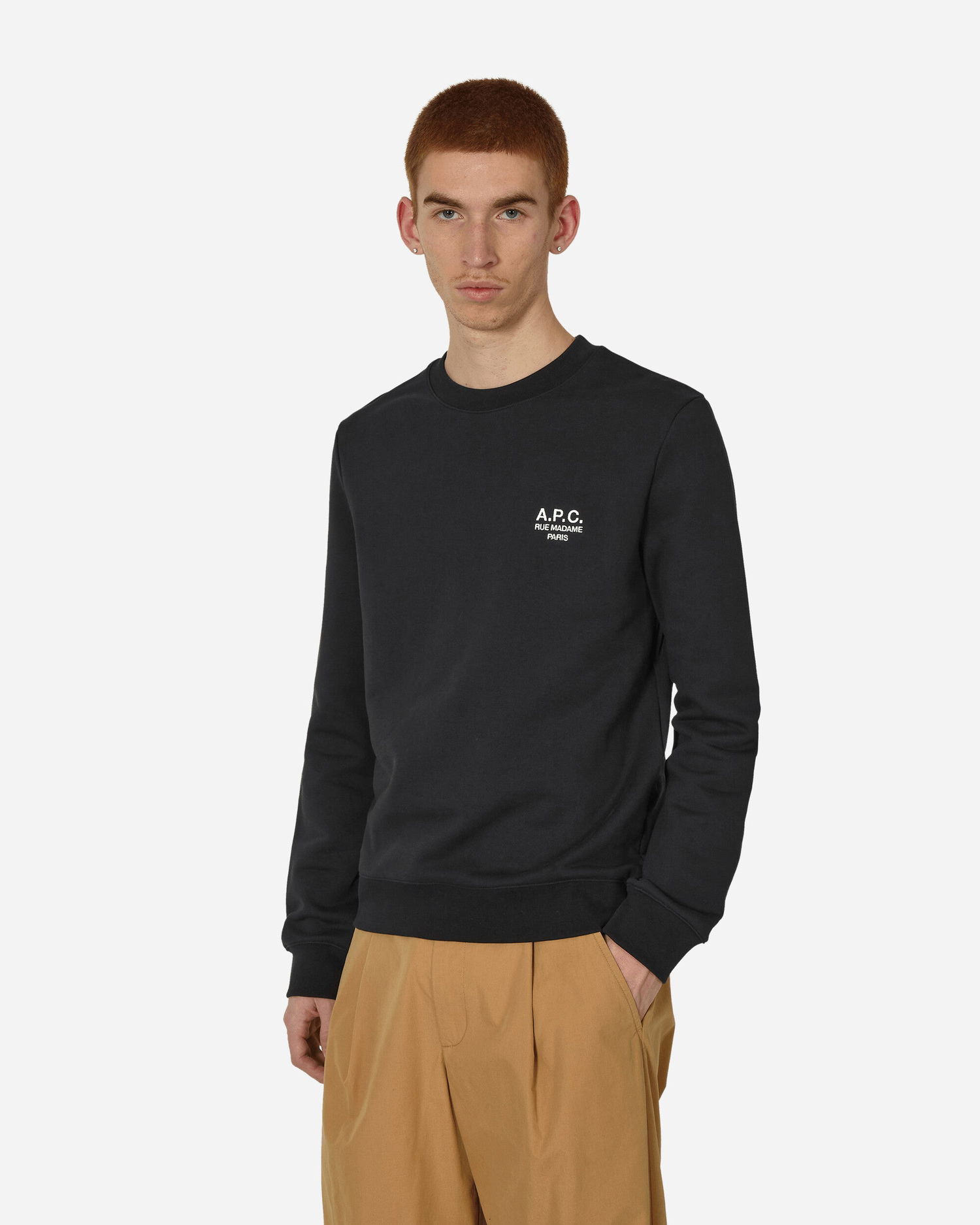 Pleteni pulover A.P.C. Rider Crewneck Črna | COEZD-H27699 LZZ, 1