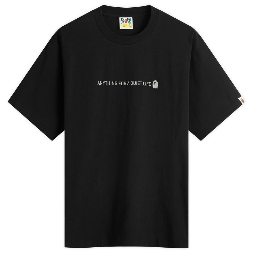 Majica BAPE Reflector Industrial Logo T-Shirt, Size Large Črna | 001TEL301050M-BLK