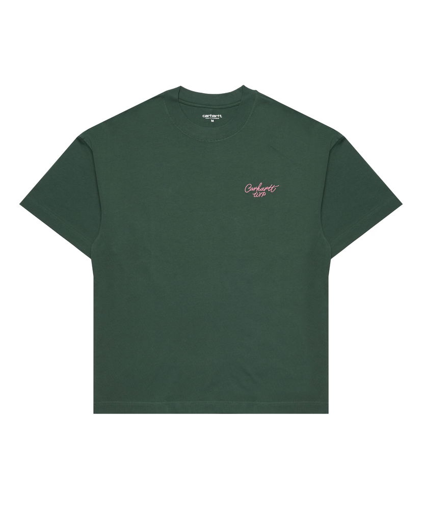 Majica Carhartt WIP Signature Script T-Shirt Zelena | I033828.2JFXX