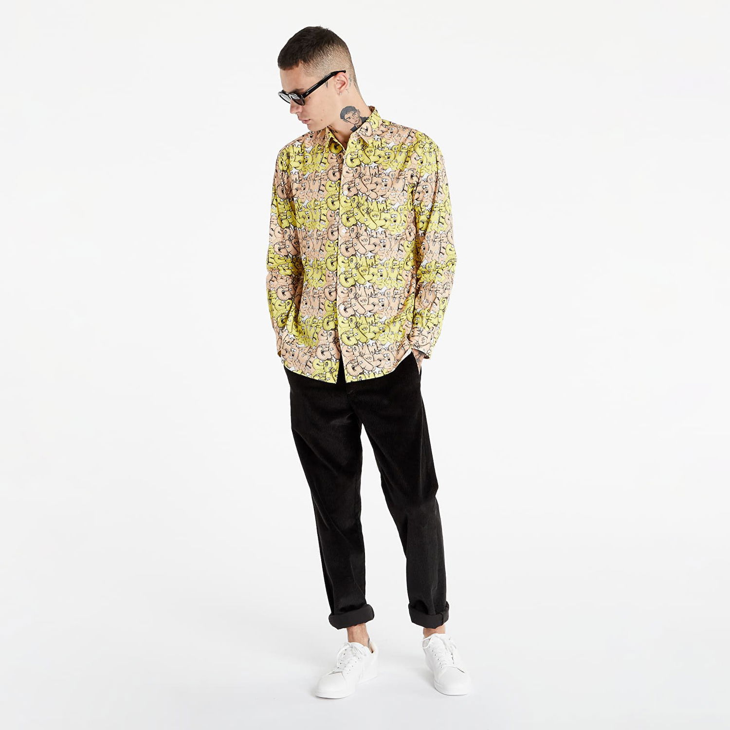 Srajce Comme des Garçons KAWS x Shirt Woven Bež | FH-B031-W21 multi, 0