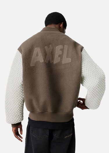Jakna AXEL ARIGATO Varsity Jacket with Knit Sleeves Rjava | A3148002, 3