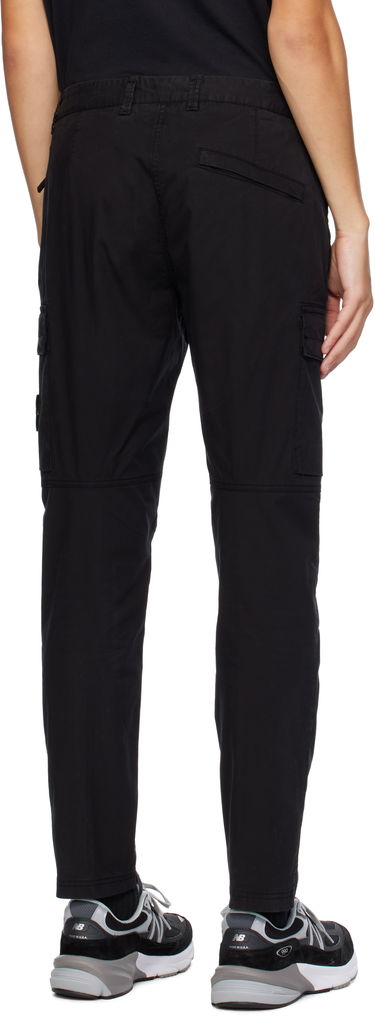Cargo hlače Stone Island Stone Island Supima Cotton Twill Cargo Pants Črna | 811530410, 2