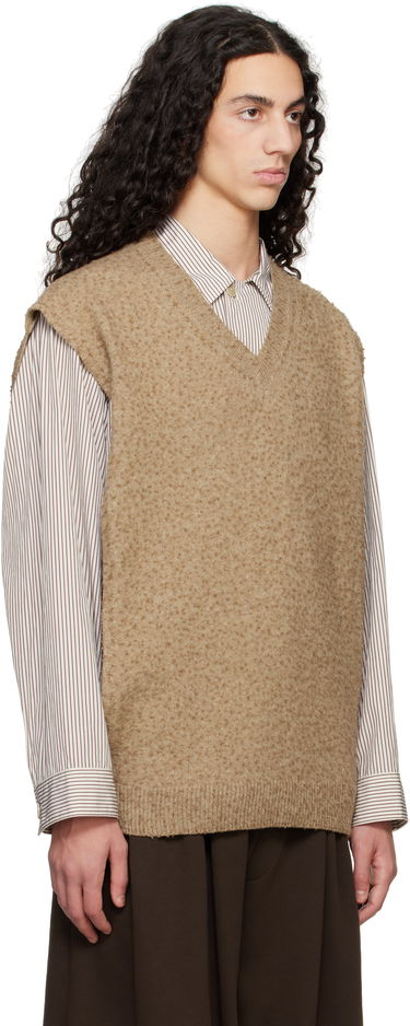 Pleteni pulover Maison Margiela Maison Margiela Pilling Knit Vest Rjava | S50TH0065 M13108, 1