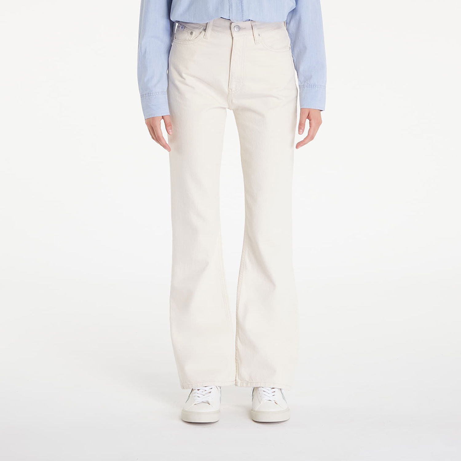 Kavbojke CALVIN KLEIN Authentic Bootcut White Bela | J20J223973 1AA, 0