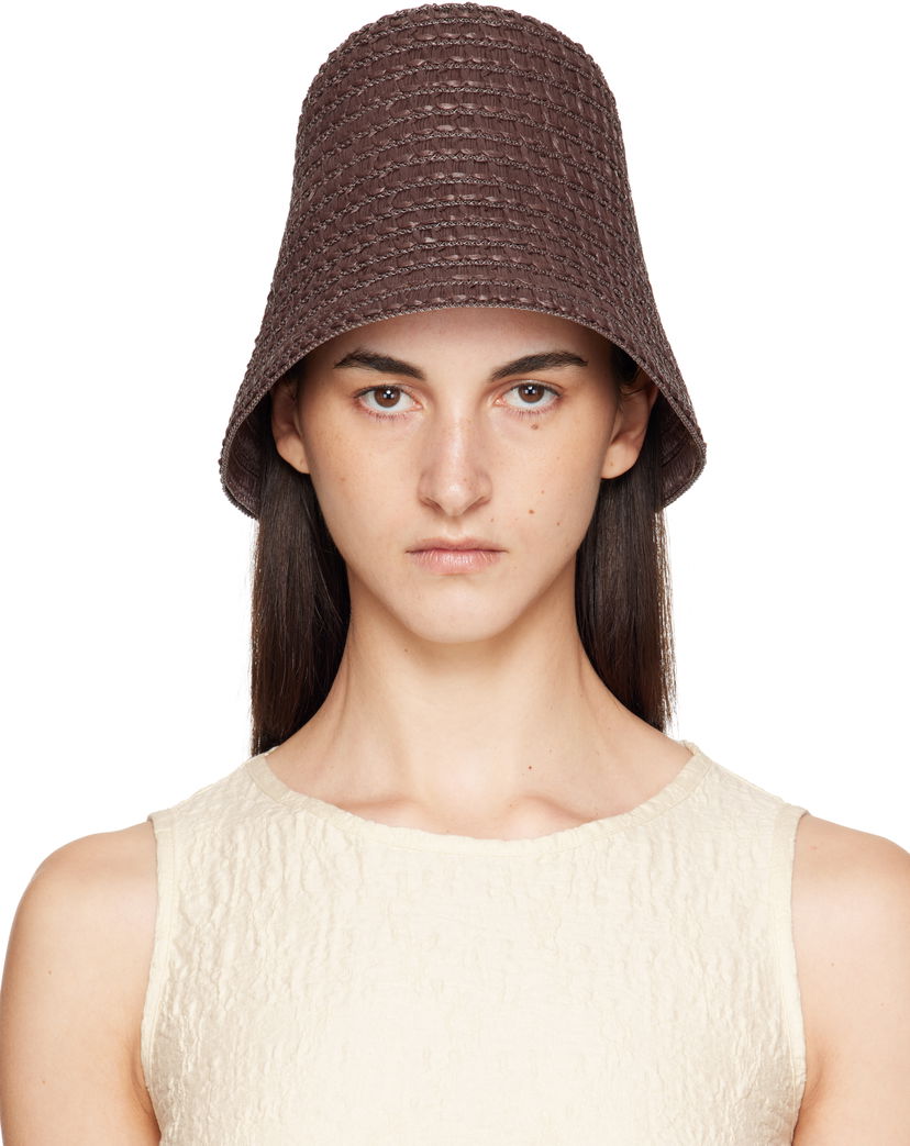 Klobuk Max Mara Max Mara Wainer Woven Beach Hat Rjava | 2514571052600