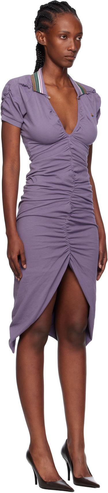 Obleke Vivienne Westwood Vivienne Westwood Pulling Midi Dress Črna | 1601004S-J0009-, 4