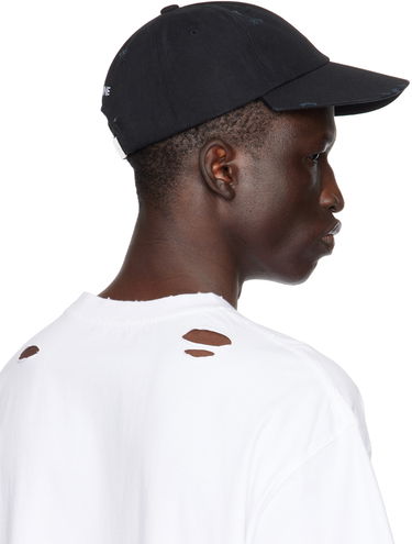 Kapa We11done We11done Damaged Baseball Cap Črna | WD-AH1-24-406-U-BK, 2