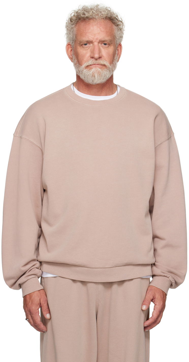 Pulover SKIMS Terry Relaxed Crewneck Sweatshirt Bež | TP-PLO-5252M