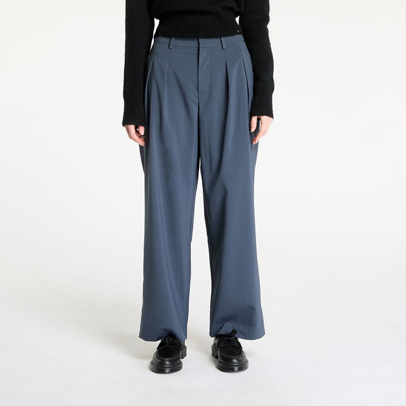 Hlače CALVIN KLEIN Calvin Klein Jeans Tailored Wide Leg Pants Modra | J20J224849 CGE