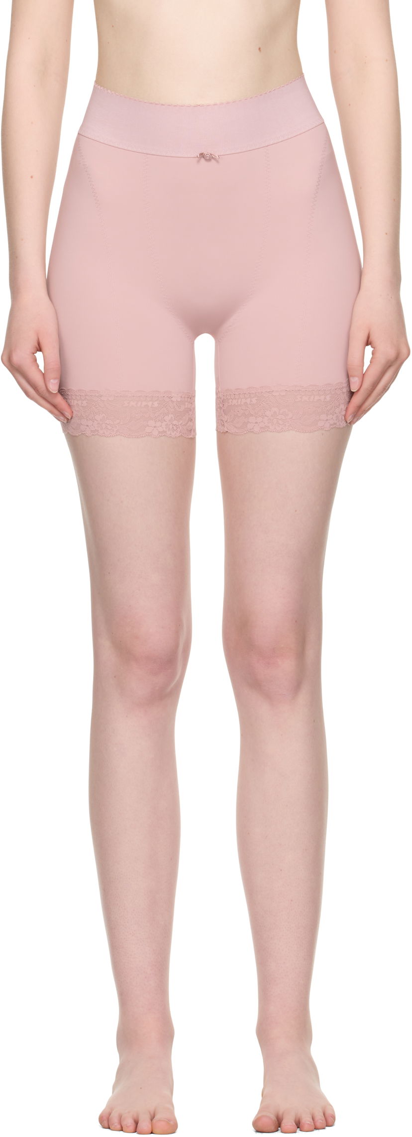 Spodnjice SKIMS SKIMS Vintage Shapewear Mid Thigh Shorts Roza | BO-SHO-7923W