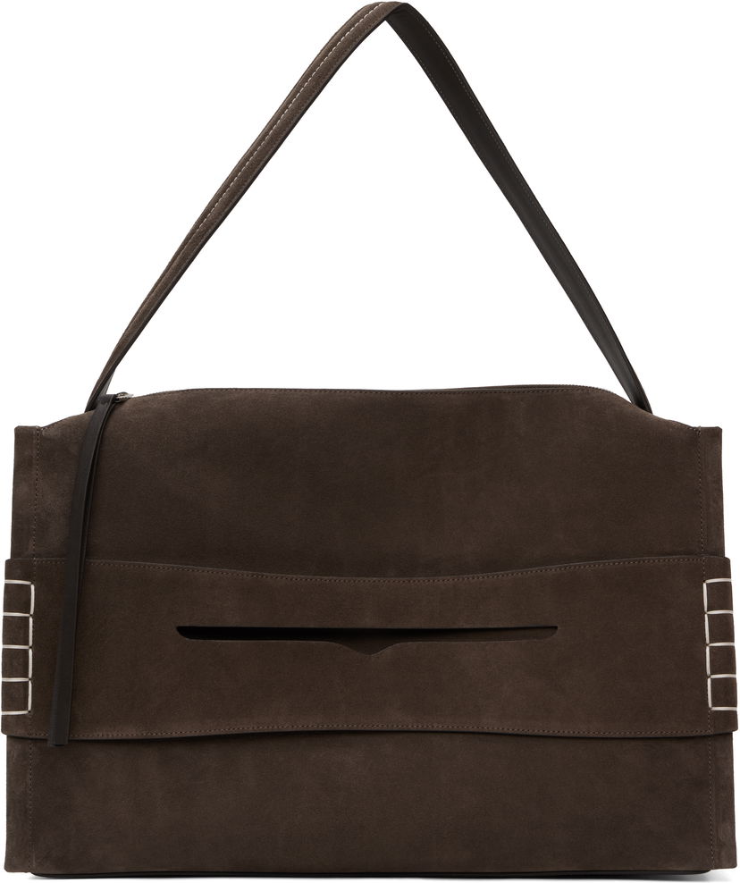 Torba za čez ramo JW Anderson JW Anderson Large Loafer Suede Shoulder Bag Rjava | HB0717-LA0364