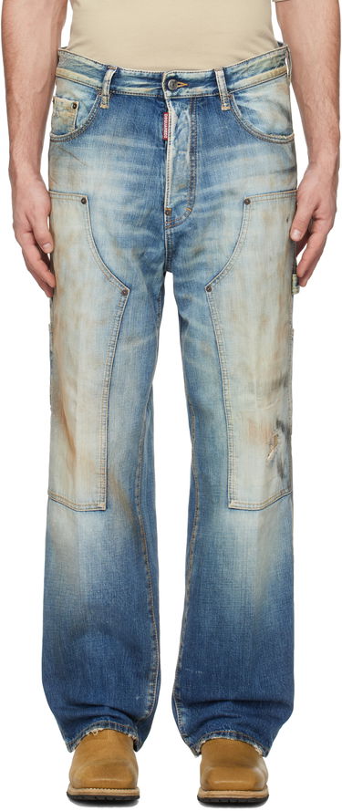 Kavbojke DSQUARED2 Dsquared2 Loose Carpenter Jeans Modra | S74LB1667_S30309, 0