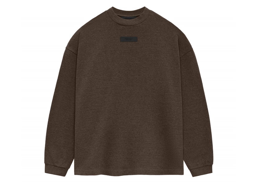 Majica Fear of God Core Collection L/S Tee Heather Wood Rjava | 125SU244202F