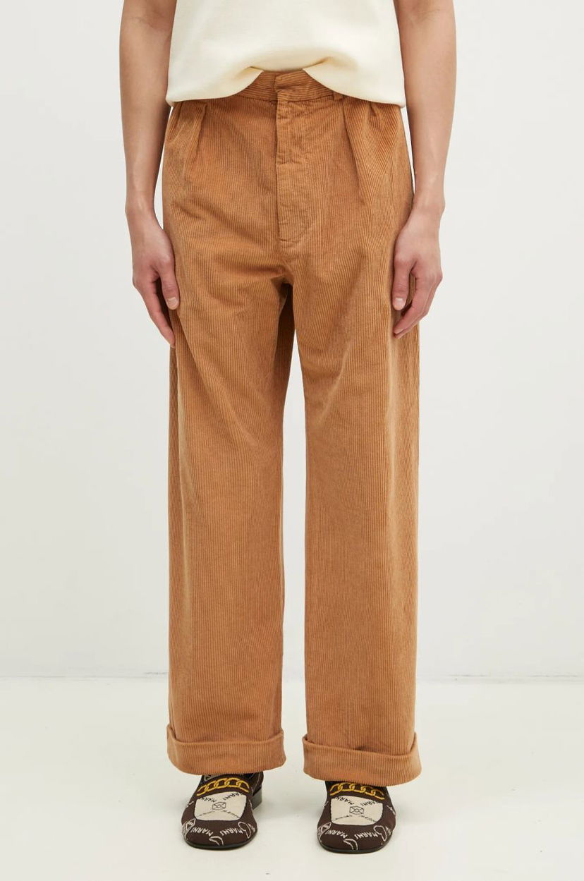 Hlače WOOD WOOD Lawrence Corduroy Trousers Rjava | 12435012.5088