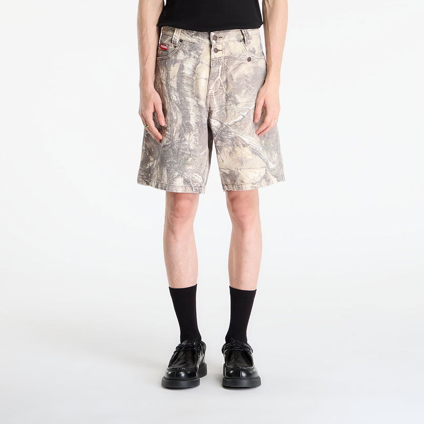 Kratke hlače Pleasures Hunt Canvas Jorts Sand Camo Večbarvna | P25F056-SAND