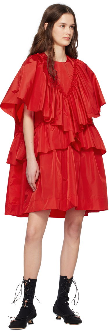 Superge in čevlji Simone Rocha Simone Rocha Embellished Flower Mesh Ballerina Heels Črna | LH15B 0804, 4
