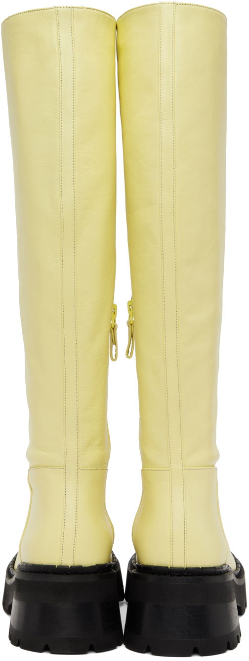 Plašči BY FAR BY FAR Russel Knee-High Boots Rumena | 22FWRUSDIVRSSP, 1