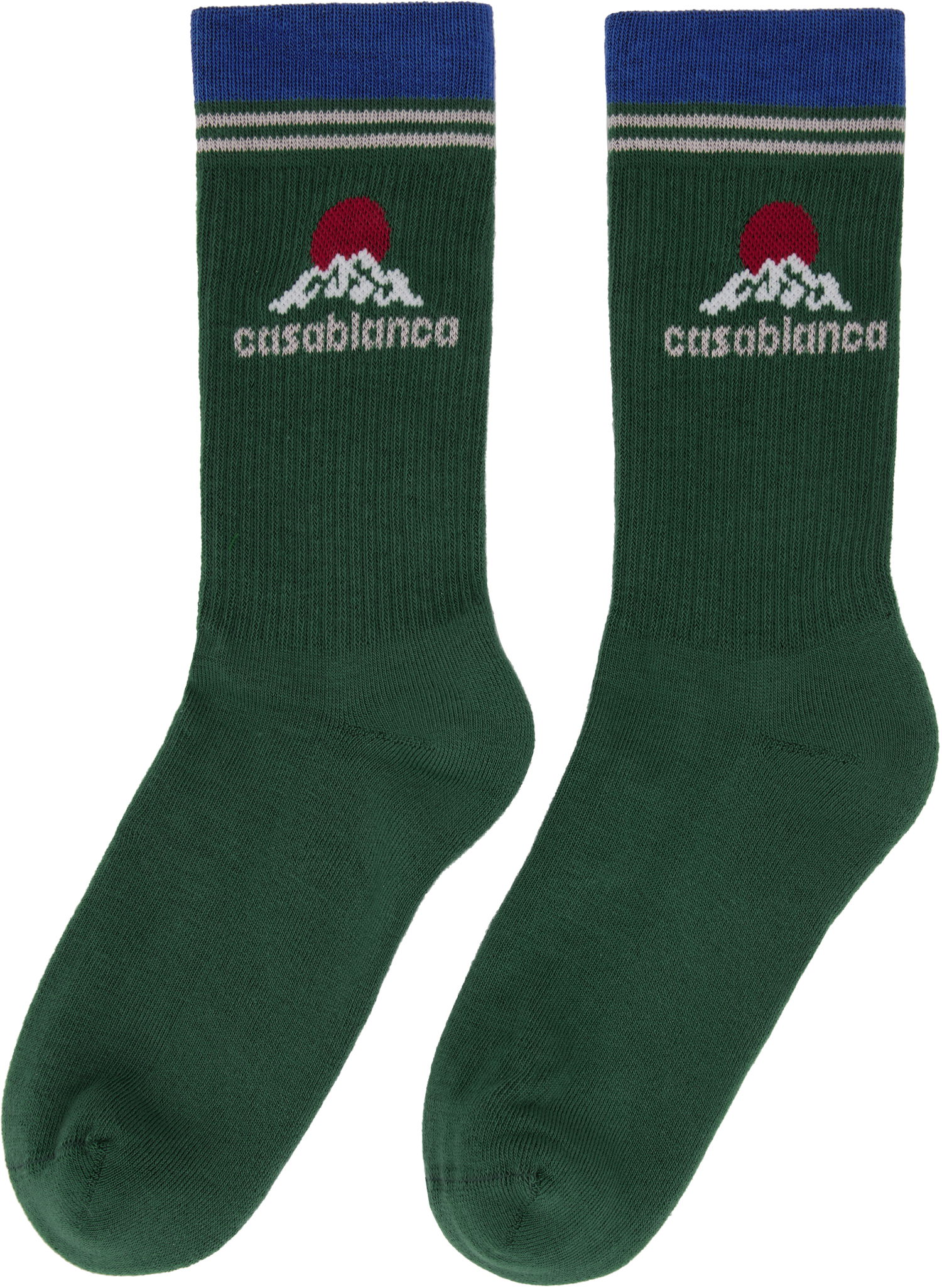 Nogavice Casablanca Casablanca Montagne Socks Zelena | APF25-ACC-010-06, 1