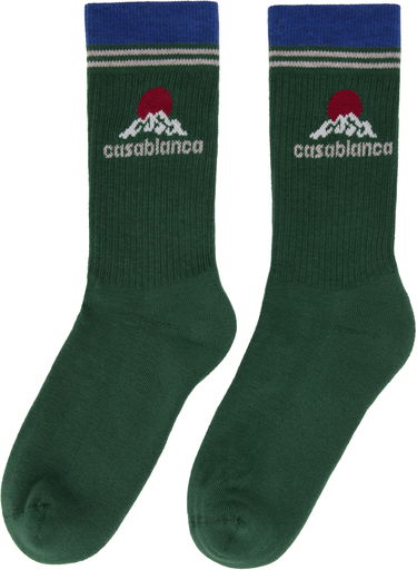 Nogavice Casablanca Casablanca Montagne Socks Zelena | APF25-ACC-010-06, 1