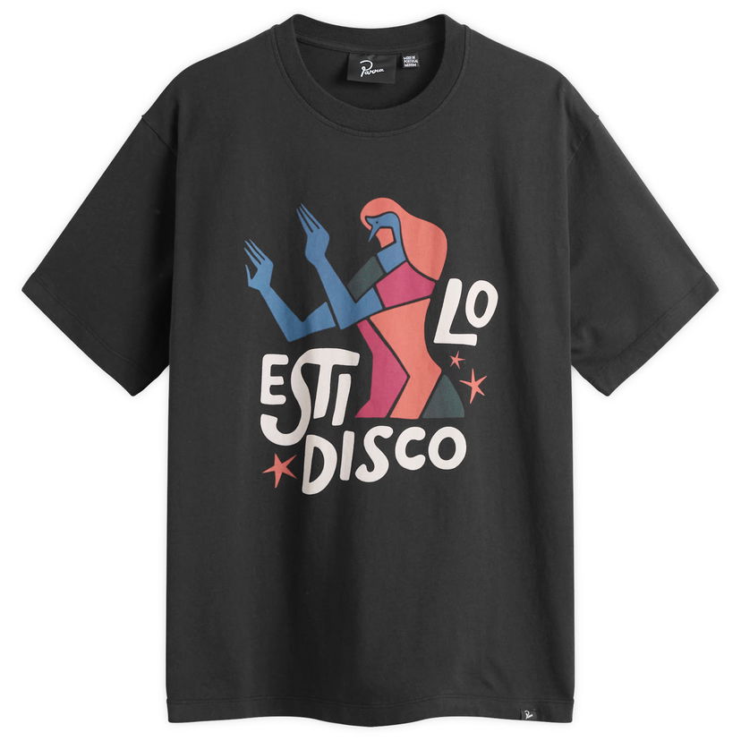 Majica By Parra Parra El Stilo Disco T-Shirt, Size Large Črna | 54210-BLK